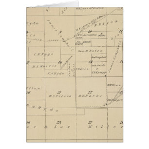 Carte de la section du comté de Tulare T23S R22E