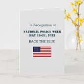 Carte de la Semaine nationale de la police 2023 (Fleur jaune)