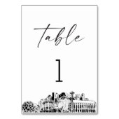 Carte de la skyline de Seattle Numéro 3,5x5 (Par défaut)