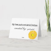 Carte de la soeur catholique "25e jubilé" (Dos)