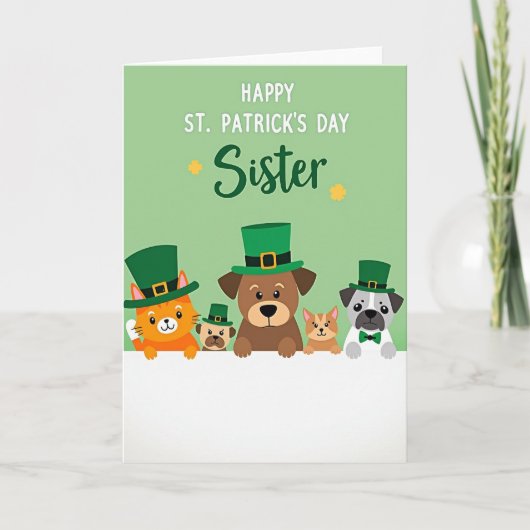 Carte de la sœur de la Saint-Patrick (Devant)