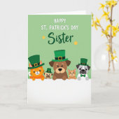 Carte de la sœur de la Saint-Patrick (Fleur jaune)