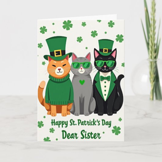 Carte de la sœur de St Patricks Cats (Devant)