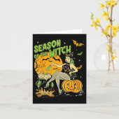 Carte De La Sorcière Halloween Samhain (Fleur jaune)