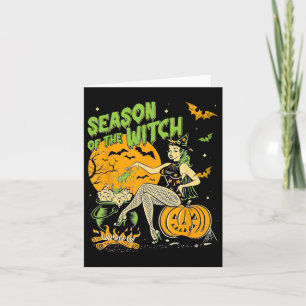 Carte De La Sorcière Halloween Samhain