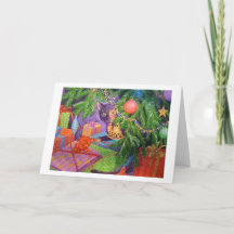 Carte de la souris Noël