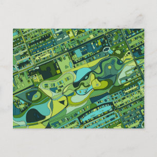 Carte de la structure de la ville d'Amsterdam