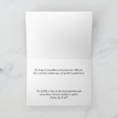 Carte de la Sympathie chrétienne Psalm Bible Verse (Intérieur)