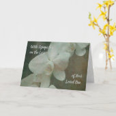 Carte de la sympathie des orchidées blanches (Fleur jaune)