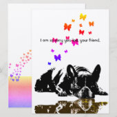 Carte de la sympathie du chien (Devant / Derrière)