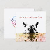 Carte de la sympathie du chien (Devant / Derrière)