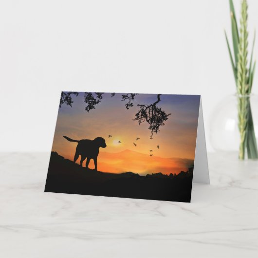 Carte de la sympathie du chien (Devant)