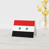 Carte de la Syrie avec drapeau (Fleur jaune)