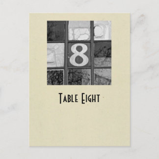Carte de la table n° 8
