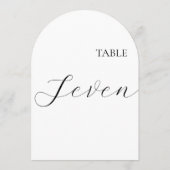 Carte de la table numéro sept (Dos)