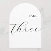 Carte de la table numéro trois (Dos)