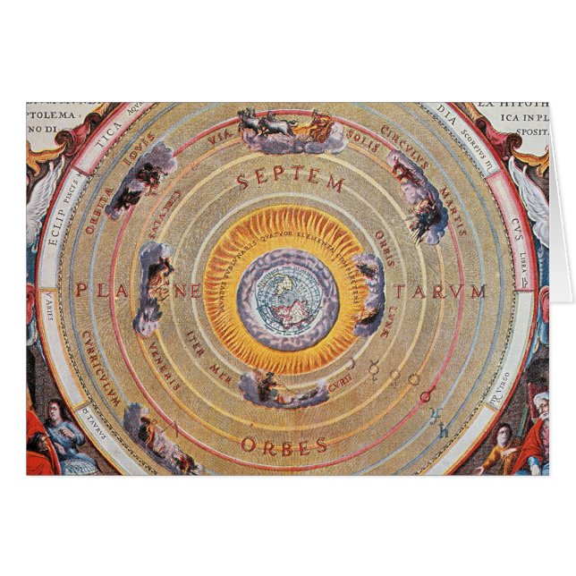 Carte de la terre basée sur les théories de (Devant horizontal)