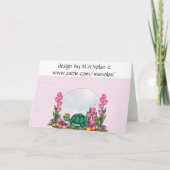 Carte de la tortue de Pâques (Dos)