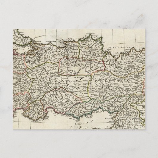 Carte de la Turquie (Devant)