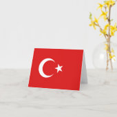 Carte de la Turquie avec drapeau (Fleur jaune)