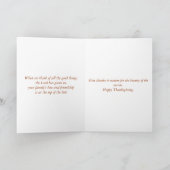 Carte de la Turquie d'aquarelle de thanksgiving (Intérieur)