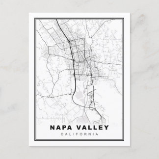 Carte de la vallée de Napa