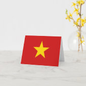 Carte de la Vietnam avec drapeau (Fleur jaune)