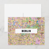 CARTE DE LA VILLE CARTES POSTALES ♥ Berlin (Devant / Derrière)