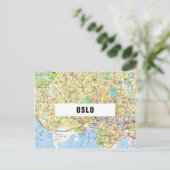 CARTE DE LA VILLE CARTES POSTALES ♥ Oslo (Debout devant)