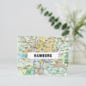 CARTE DE LA VILLE CARTES POSTCARDS ♥ Hambourg (Debout devant)