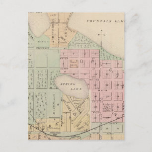 Carte de la ville d'Albert Lea, Minnesota