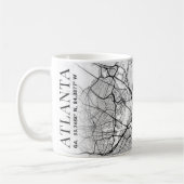 Carte de la ville d'Atlanta, Géorgie | Café Mug (Gauche)