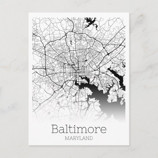 Carte de la ville de Baltimore (Devant)