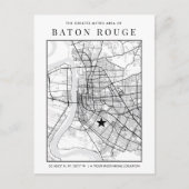 Carte de la ville de Baton Rouge + votre marqueur  (Devant)
