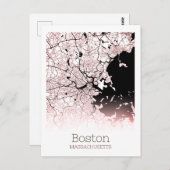 Carte de la ville de Boston (Devant / Derrière)