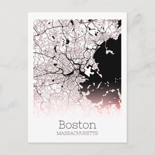 Carte de la ville de Boston (Devant)