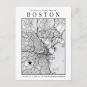 Carte de la ville de Boston + Marqueur d'emplaceme (Devant)