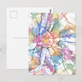 Carte de la ville de Budapest Hongrie (Devant / Derrière)