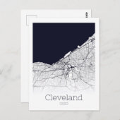 Carte de la ville de Cleveland (Devant / Derrière)