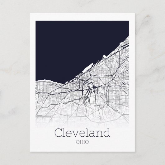 Carte de la ville de Cleveland (Devant)