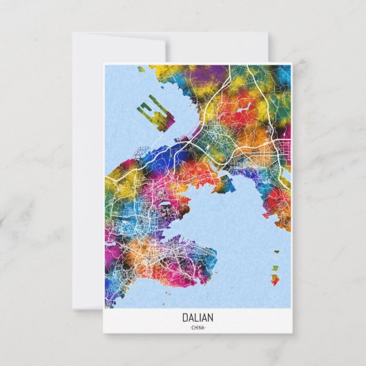 Carte de la ville de Dalian (Devant)