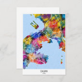 Carte de la ville de Dalian (Devant / Derrière)