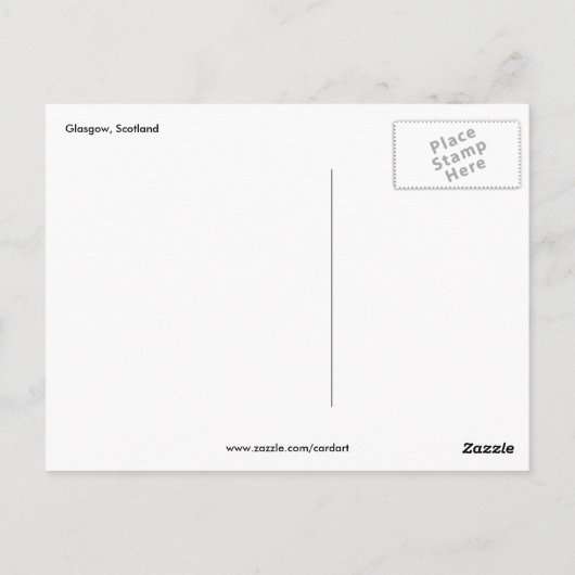 carte de la ville de glasgow (Dos)