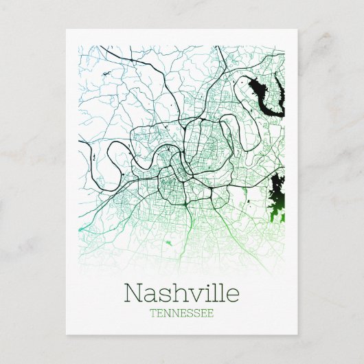 Carte de la ville de Nashville (Devant)