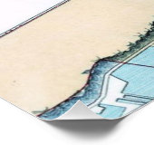 Carte de la ville de Québec 1906 Poster brillant (Coin)