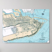 Carte de la ville de Québec Affiche 1906 (Devant)