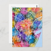 Carte de la ville de Recife Brésil (Devant / Derrière)