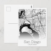Carte de la ville de San Diego (Devant / Derrière)