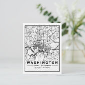 Carte de la ville de voyage de Washington DC USA (Debout devant)