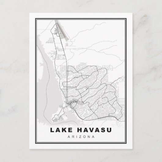 Carte de la ville du lac Havasu (Devant)
